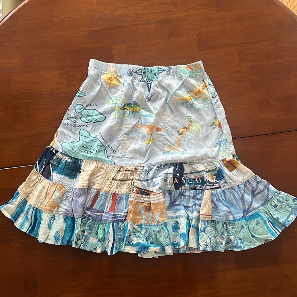 JAMS WORLD limited edition Statehood tiered ruffle skirt S